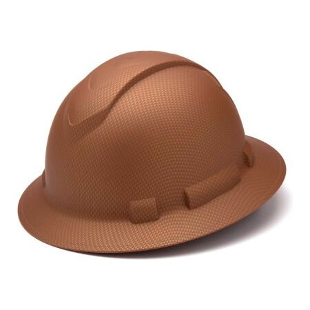 Pyramex Ridgeline Full Brim Hard Hat, Mate Copper Pattern, 4-Point Ratchet Suspension - Pkg Qty 12 HP54118